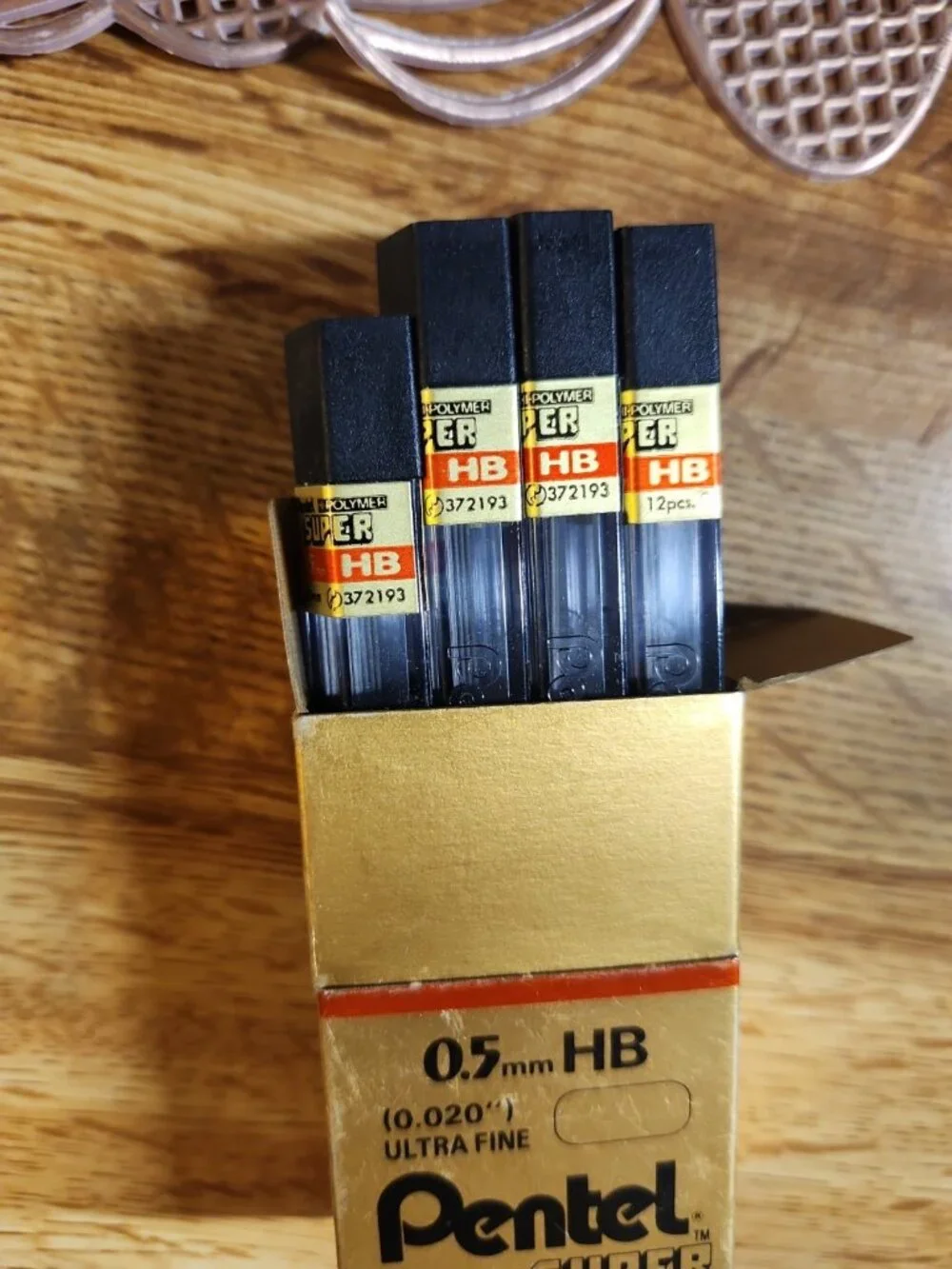 Pentel Refill Lead Vintage Lot of 16 Tubes Super Hi-Polymer .5mm HB 0.020